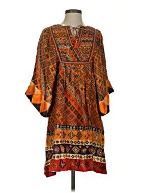 Tanvi Kedia Orange Boho Dress